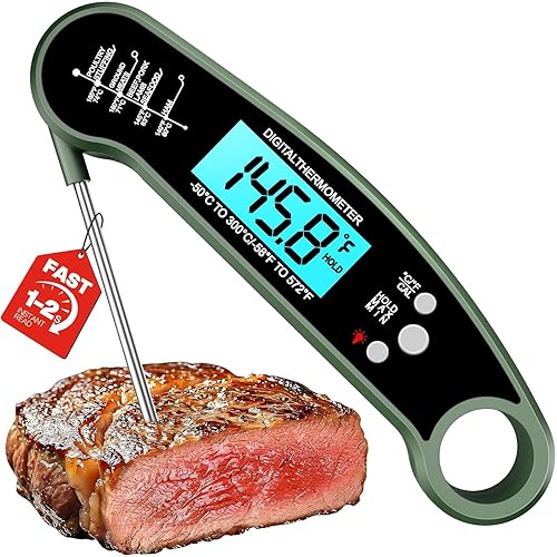 Miniatura 16 de Termómetro digital para carne, termómetro de lectura instantánea para cocinar a la parrilla, dulces, freidora de aire, sonda de plancha, accesorios