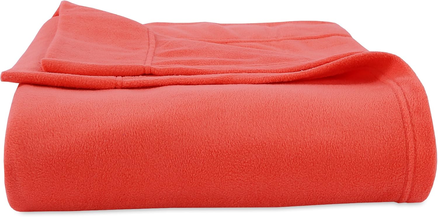 Berkshire Blanket Microfleece Sheet Set | Super Soft Cozy Fleece Sheets | All-Season Warmth | Orange | Full (80" x 90")