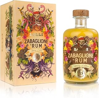 LOLLI Zabaglione al Rum, Liquore artigianale allo zabaione, Luxury Edition con astuccio serigrafato, Bottiglia da 500 ml. 17% vol.