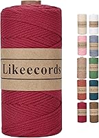 Vista 13 de 100% Algodón Hilo de Ganchillo para Bolsa de 2 mm 170 m Cuerda de Macramé de 2 mm Hilo de Crochet Cuerda de Macramé Regalo para Tejedor (Azul Verde)