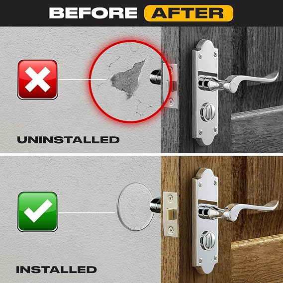 ProStoppr Door Stoppers - Medium 2 (6 Pack) - Strong Adhesive Backing