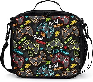 Amazon.com: Miaoquhe Video Game Controller Insulated Lunch Box for Boys ...