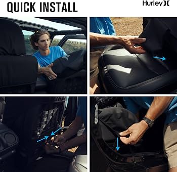Amazon | Hurley ユニバーサル ローバック ベンチフィットシートカバー