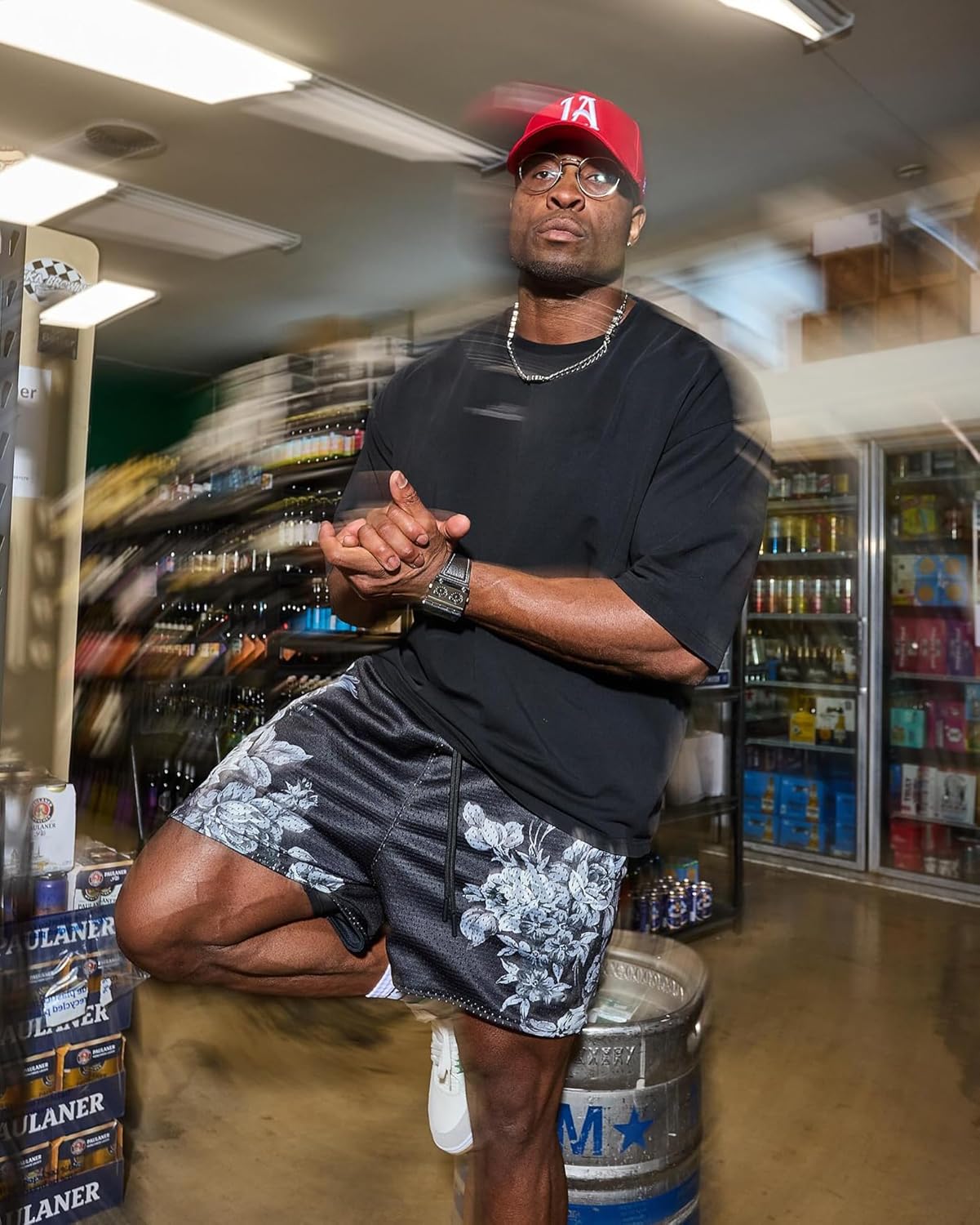 BOOMLEMON Mens Mesh Graphic Shorts Cool Casual Designer Streetwear Shorts Summer Athletic Running Basketball Short Pants - Image 2