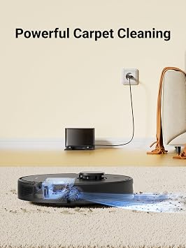 DREAME D9 Max Gen 2 Robot Vacuum and Mop Combo, LDS Navigation, 6000Pa Strong Suction Power, 240mins Runtime, 2-in-1 Sweep and Mop, WiFi, APP, Voice Control