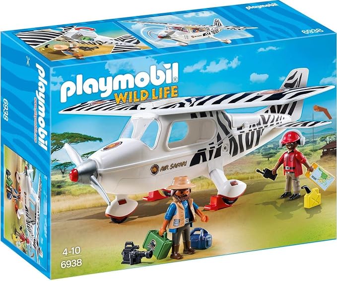 PLAYMOBIL Wild Life, 6938 Avión por Safari, A Partir de 4 años
