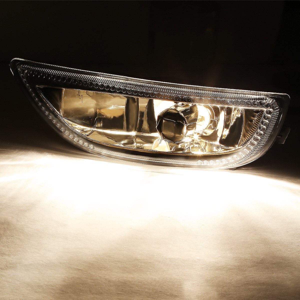 Auto Dynasty Fog Lights Assembly Compatible with 2001 2002 Toyota Corolla Front Bumper Driving Fog Lamps, Driver and Passenger Side, Clear Lens