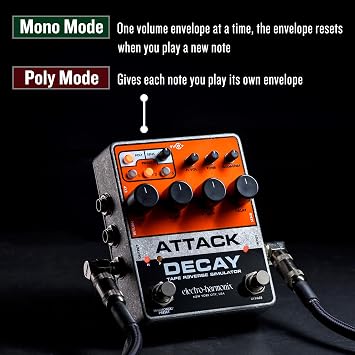 Electro-Harmonix Attack Decay Tape Reverse Simulator Pedal