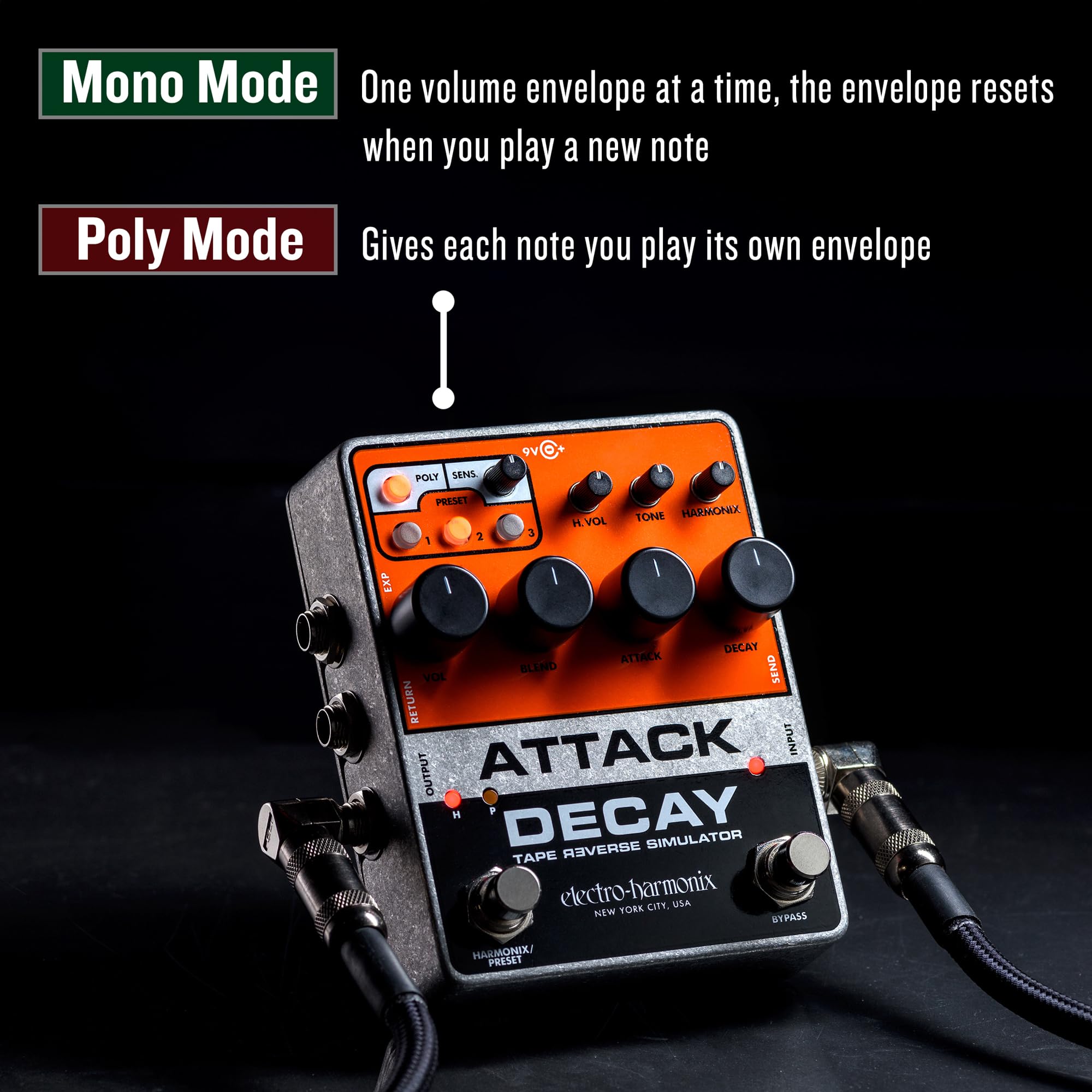 Amazon | electro-harmonix/ATTACK DECAY Tape Reverse Simulator
