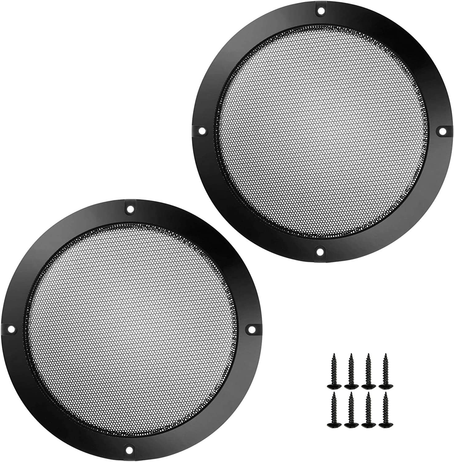 Bluecell 2 pcs Black Color Speaker Grills Cover Case with 8