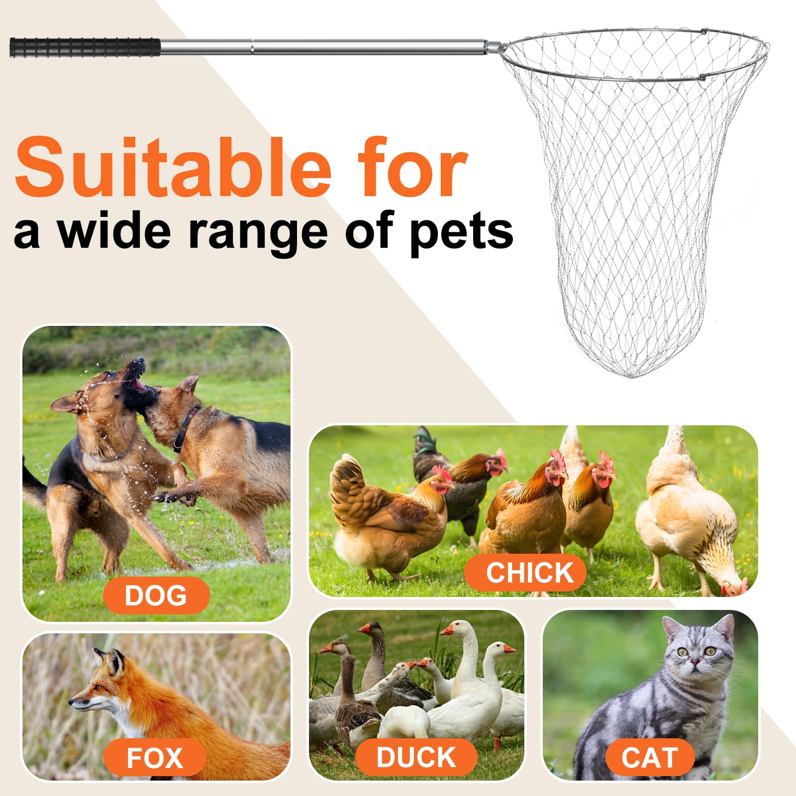 Uross Filet de pêche pour animaux de compagnie