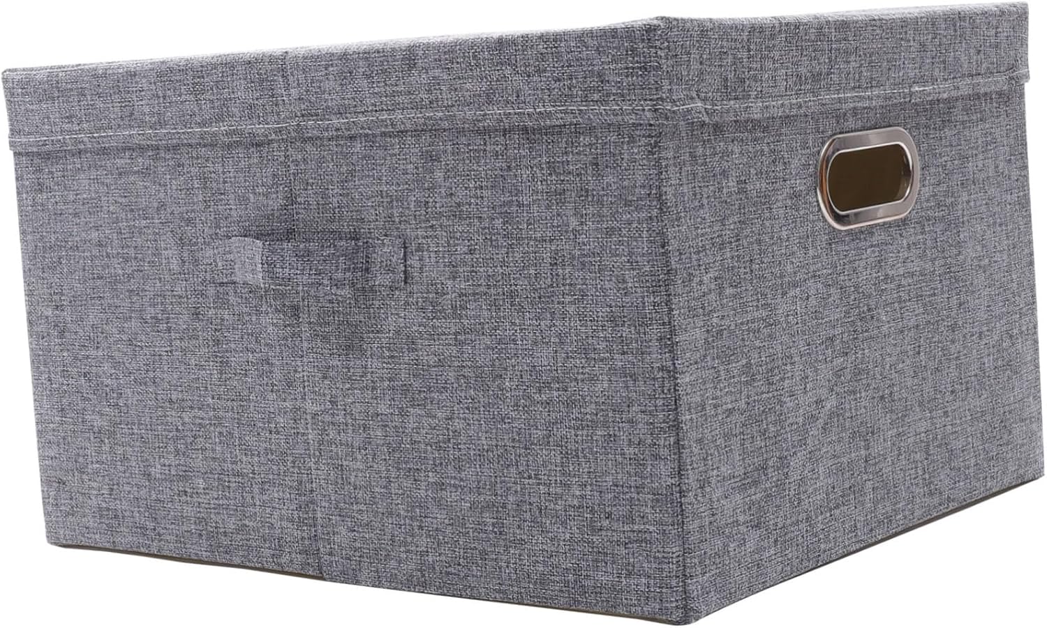 Collapsible Fabric Storage Box with Lid Multi Functional Organizer for Clothes Sundries Cloth Material for Home Organization