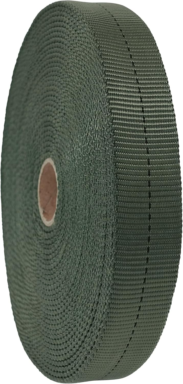 GM CLIMBING 1 inch MIL-W-5625 Nylon Tubular Webbing Milspecs 4000Lbs Durable for Outdoor Tactical Parachute Rescue Survival Tie Down