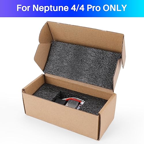 Miniatura 5 de ELEGOO Kit Hotend para impresora 3D Neptune 4/4 Pro, montaje totalmente metálico Hotend con boquilla, accesorios oficiales de impresora 3D de ELEGOO