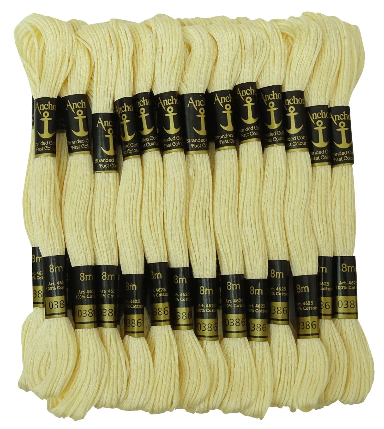 Anchor Tan Stranded Cotton Hand Embroidery Thread Floss Pack Of 25 Skeins-Cream