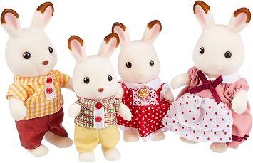 Sylvanian Families Figure Chocolate Rabbit Family FS-16