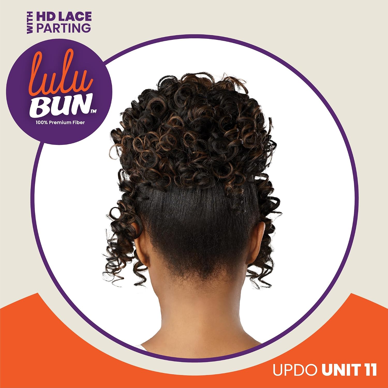 Sensationnel Lulu Bun Updo Hairextensions - Unit 11 Synthetic 3x3.5 HD Lace Parting Quick and Easy Wear Hair (1 JETBLACK)