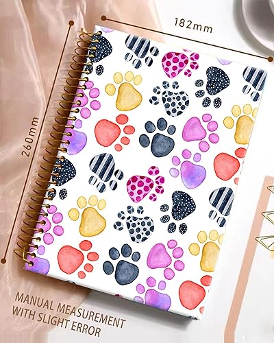 Miniatura 8 de iampanda Cuaderno de diario en espiral, lindo y fuerte encuadernación de doble alambre con papel de primera calidad para niñas y mujeres, 60 hojas
