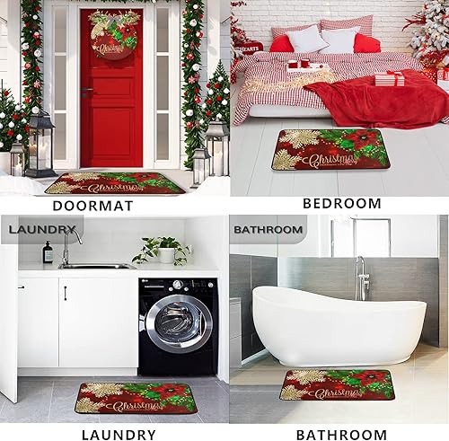 Miniatura 6 de Tapete de cocina de hoja de arce amarillo de 39 x 20 pulgadas, tapete de cocina de otoño con hojas que caen debajo del fregadero, tapete