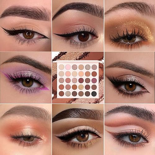 Miniatura 2 de Paleta de sombras de ojos de 30 colores, mate de alto pigmento + brillo superbrillante, sombra de ojos impermeable de larga duración, paleta de