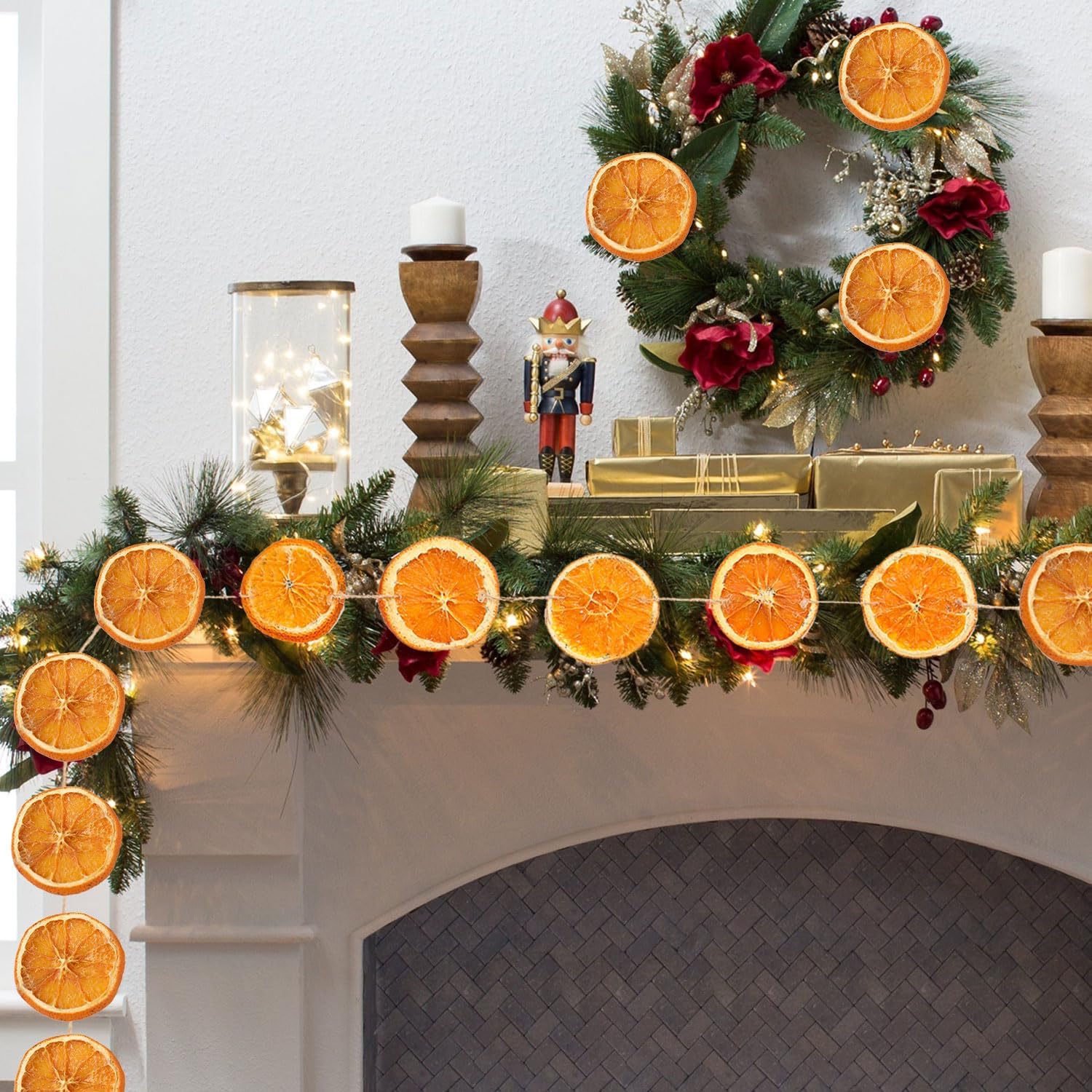 Rustic Dried Orange Slice Garland, 10.3 ft by Generic — Home Décor pick