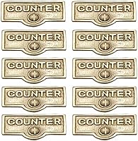 Vista 26 de Placa de interruptor de suministro para renovadores, placa de pared con acabado de latón "Downstairs