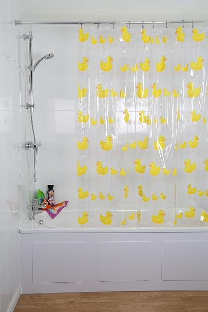 Croydex Bobbing Along Fully Waterproof PVC Shower Curtain
