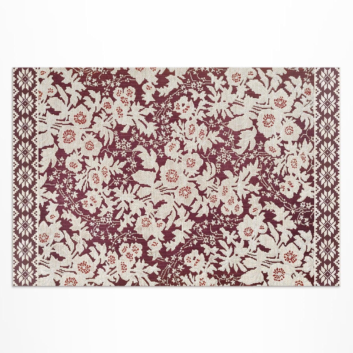 Tapis de luxe en PVC soie 140x210 cm par le designer Matthew Digby Wyatt pour jardin