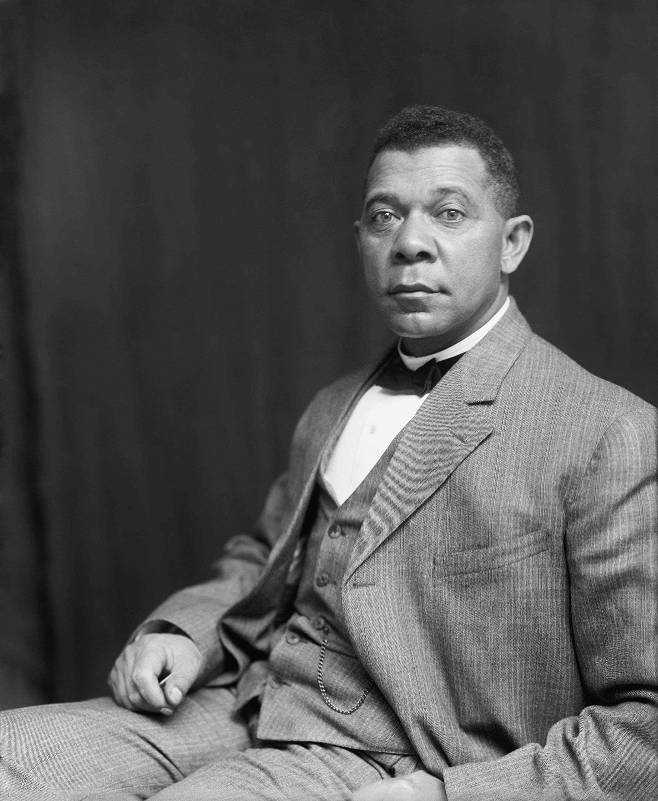 Home Comforts Booker T. Washington 1895 Portrait Art American History S Artwork Vivid Imagery Laminated Poster Print 17 Inch by 22 Inch