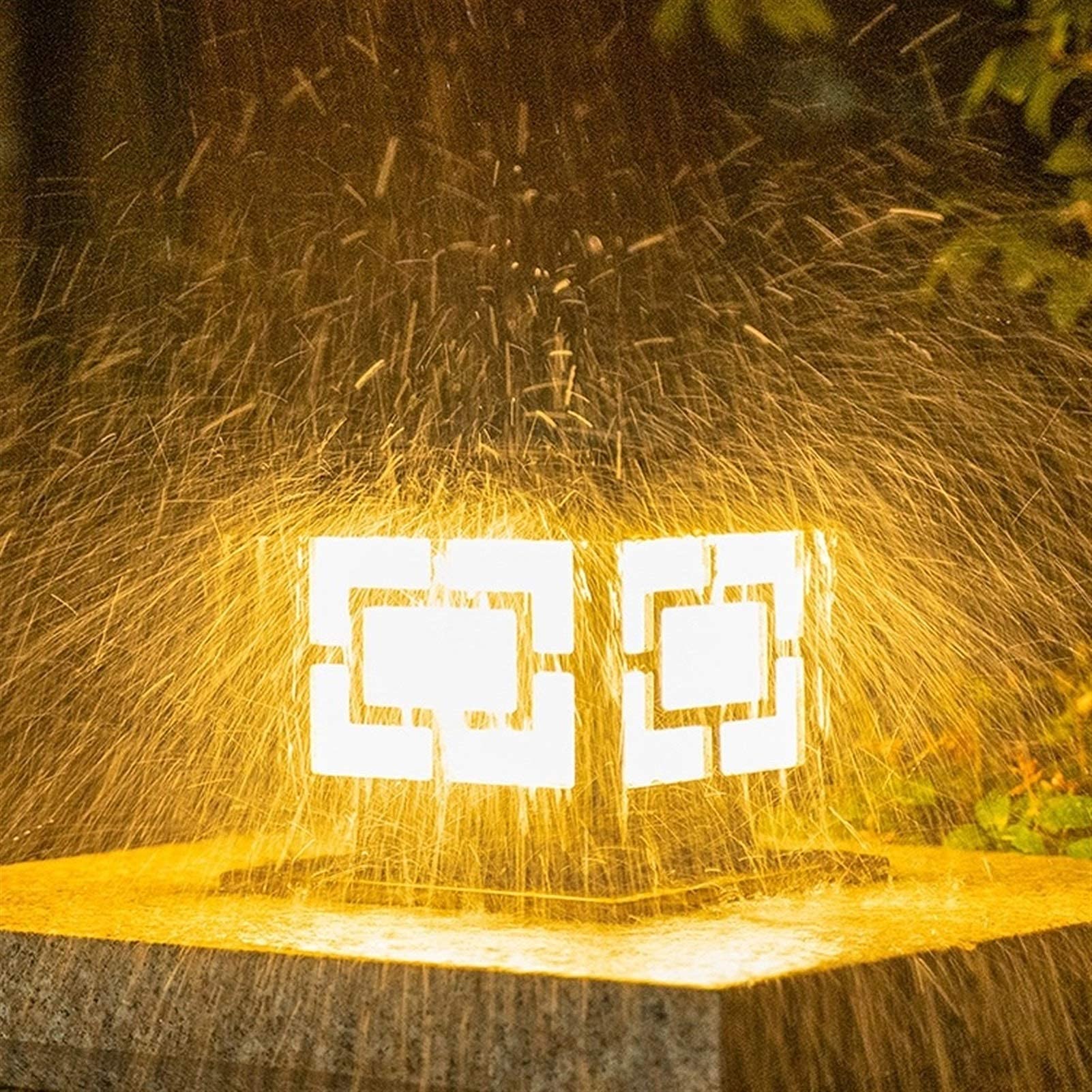 Tradycyjna Lampa Ścienna Kolumnowa Do Ogrodu, Do Ogrodu, Na Basen, Do Willi, Na Taras, Do Ogrodu, Na Słupek Ogrodzeniowy, Wodoodporna, Ip44, Klosz Szklany E27,