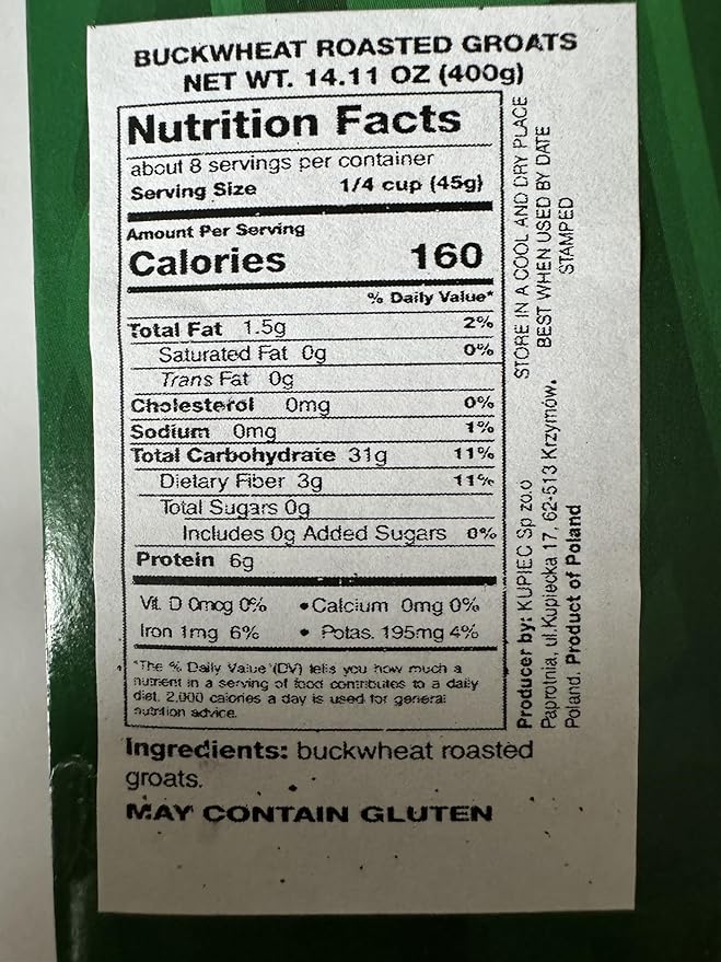 Kupiec Kasza Gryczana Prazona - Sarrasin Tostado, 4x100g miniatura 2