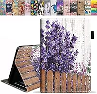 Vista 10 de Funda para tablet Kindle Fire 7 (12ª generación, versión 2022) último modelo de 7 pulgadas, funda delgada de piel sintética con soporte para tarjeta