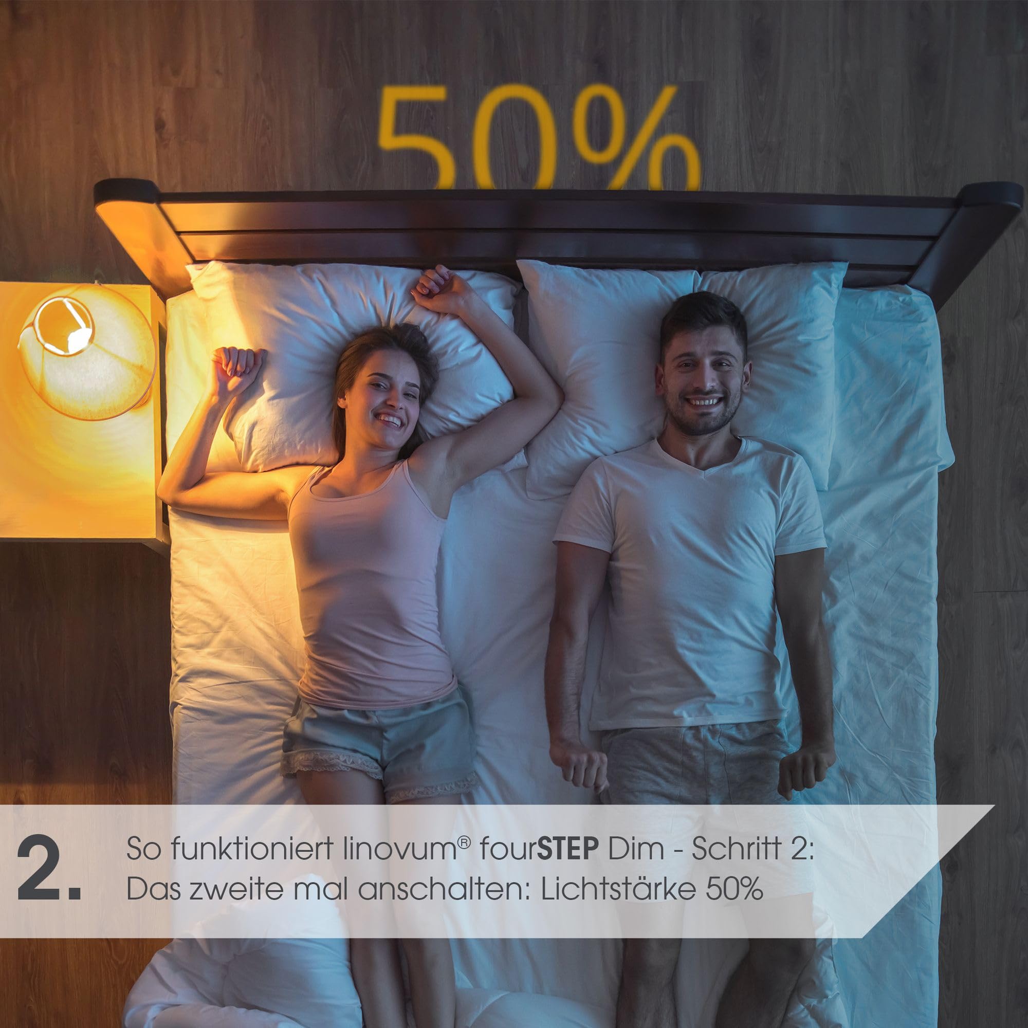 linovum LED Kerze E14 Filament 6er Set fourSTEP 4W warmweiß 2500K dimmbar