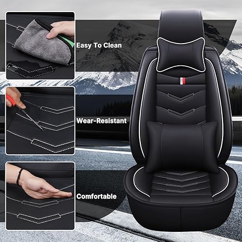 Miniatura 3 de Funda de asiento de auto de 2 asientos para Chevrolet Camaro 2000-2024, fundas de cojín duraderas, resistentes al desgaste, impermeables,