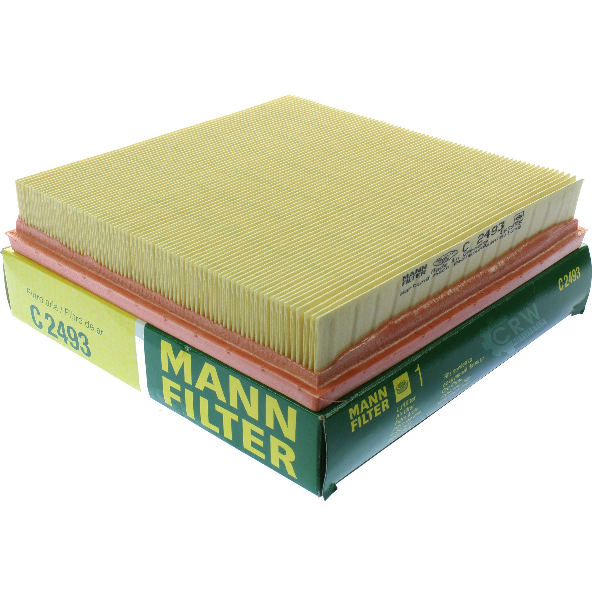 Paquete de inspección Kit de mantenimiento de filtros con filtro de aceite HU 715/4 x, filtro de aire C 2493, filtro de combustible WK 516/1, filtro de habitáculo CU 1006-2, tornillo de