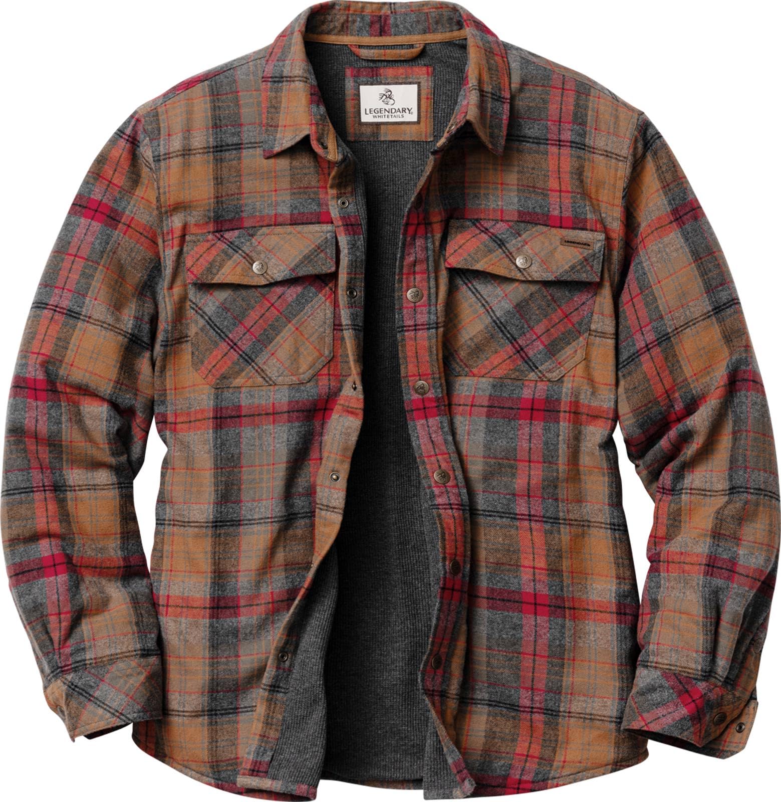 Legendary Whitetails Mens Thermal Lined Shirt Jacket Insulated Shacket