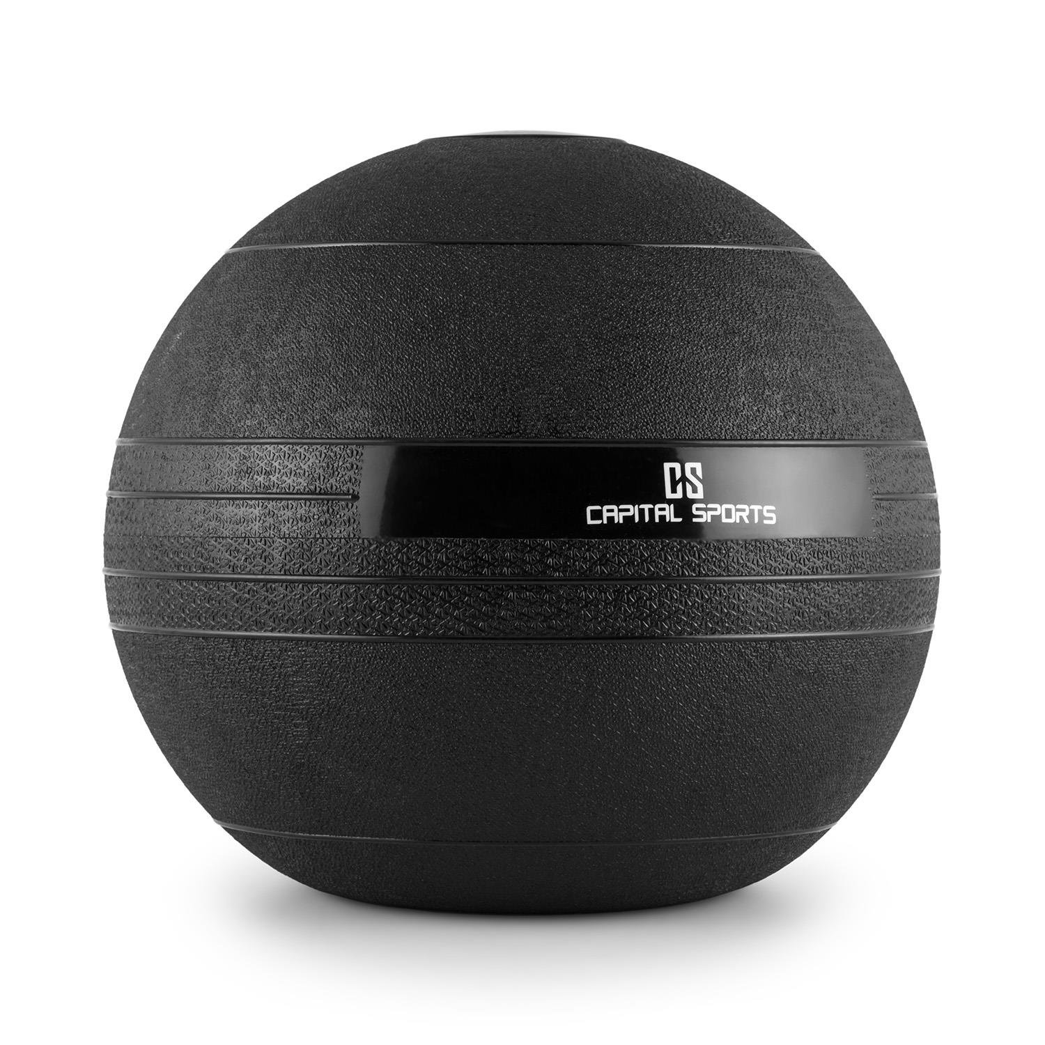 CAPITAL SPORTS Groundcracker Serie - Medizinball, Slamball, Fitness Ball, Krafttraining, Ausdauertraining, Koordination, Füllung: Sand/Eisen, abwaschbar, witterungsfest, Gewichte: 4 kg - 25 kg