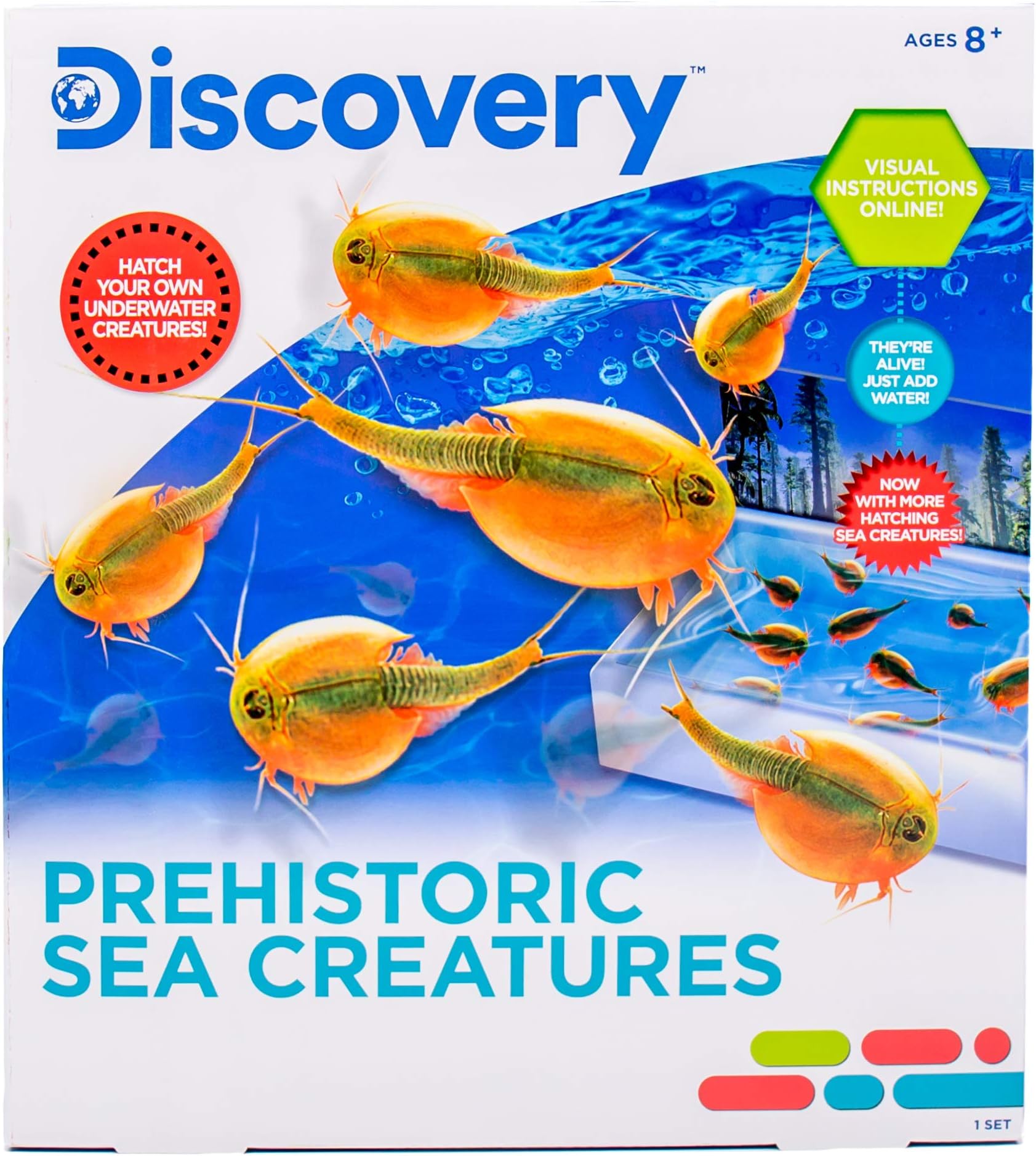 DiscoveryPrehistoric Sea Creatures, at-Home STEM Kits for Kids, Sea Creature Aquarium, Grow Your Own Sea Creatures, Hatching Animals, Kids Science Activities