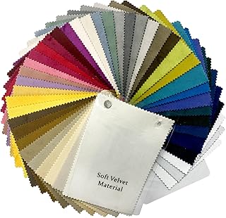 Velvet Color Swatches for Custom-Made Curains - 40 Colors Available - Fa...