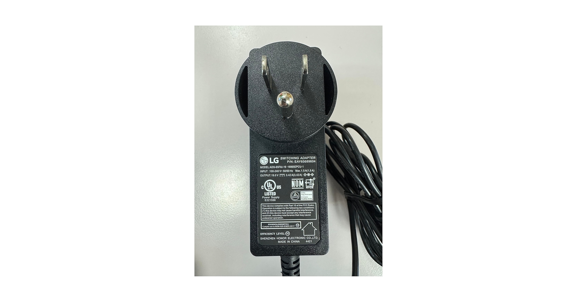Amazon.com: Genuine 65W 19V 3.42A AC Adapter Compatible with