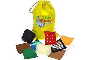 LITTLE CHUBBY ONE Sensory Textured Squares - Mini Pillows and Patches