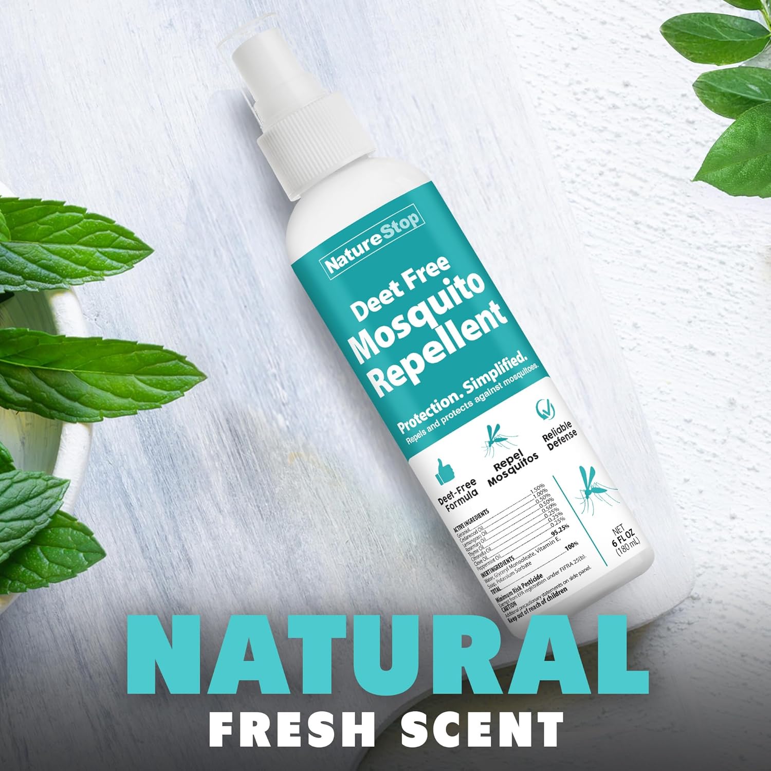 DEET-Free Mosquito Repellent Spray for Skin & Outdoor Use, 6 oz (180mL) - Image 5