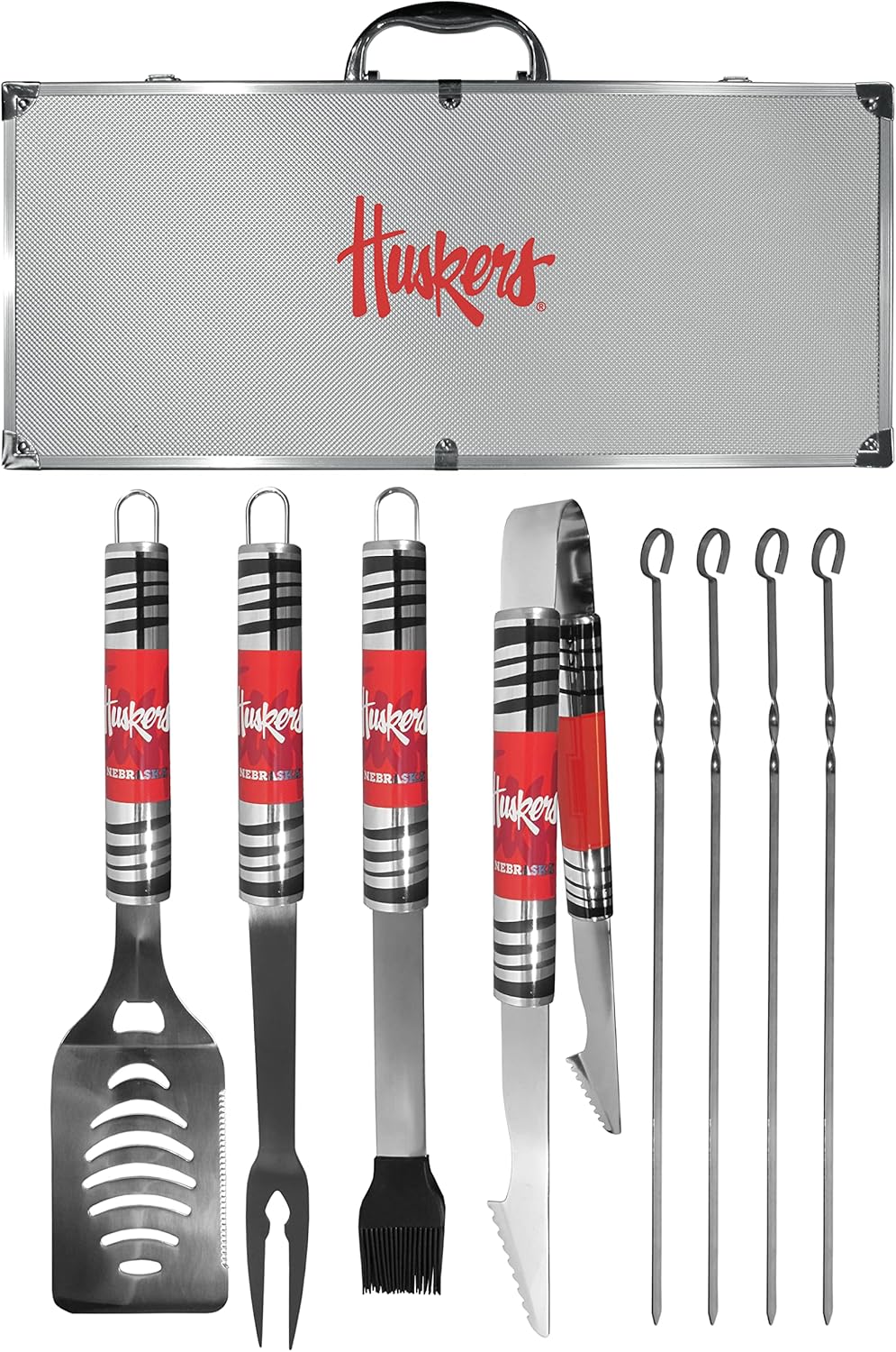 Siskiyou Sports NCAA Nebraska Cornhuskers 8 pc Tailgater BBQ SetTeam Colors, One Size
