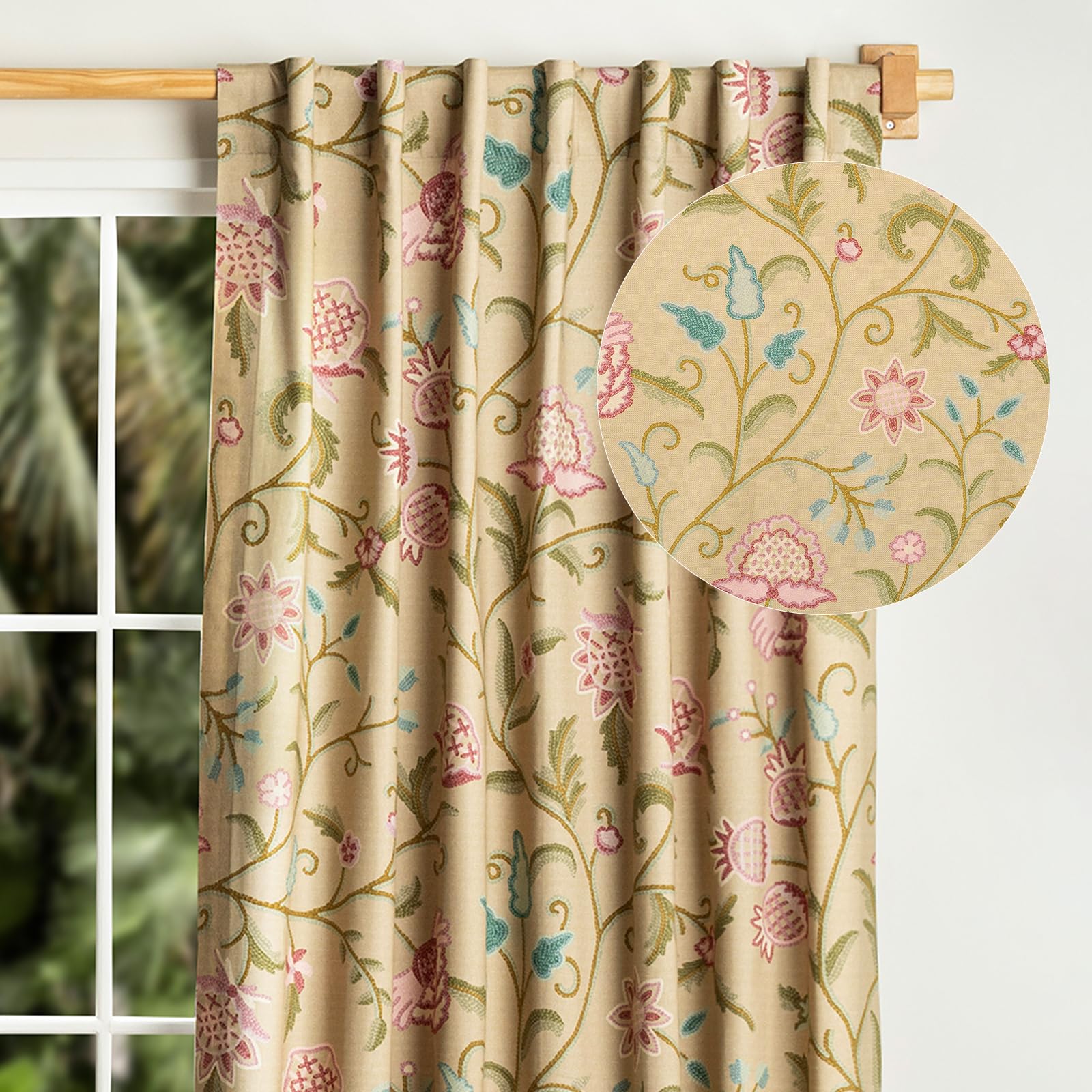 Rideau de salon et chambre Somerset en coton pour créer une ambiance douce et lumineuse