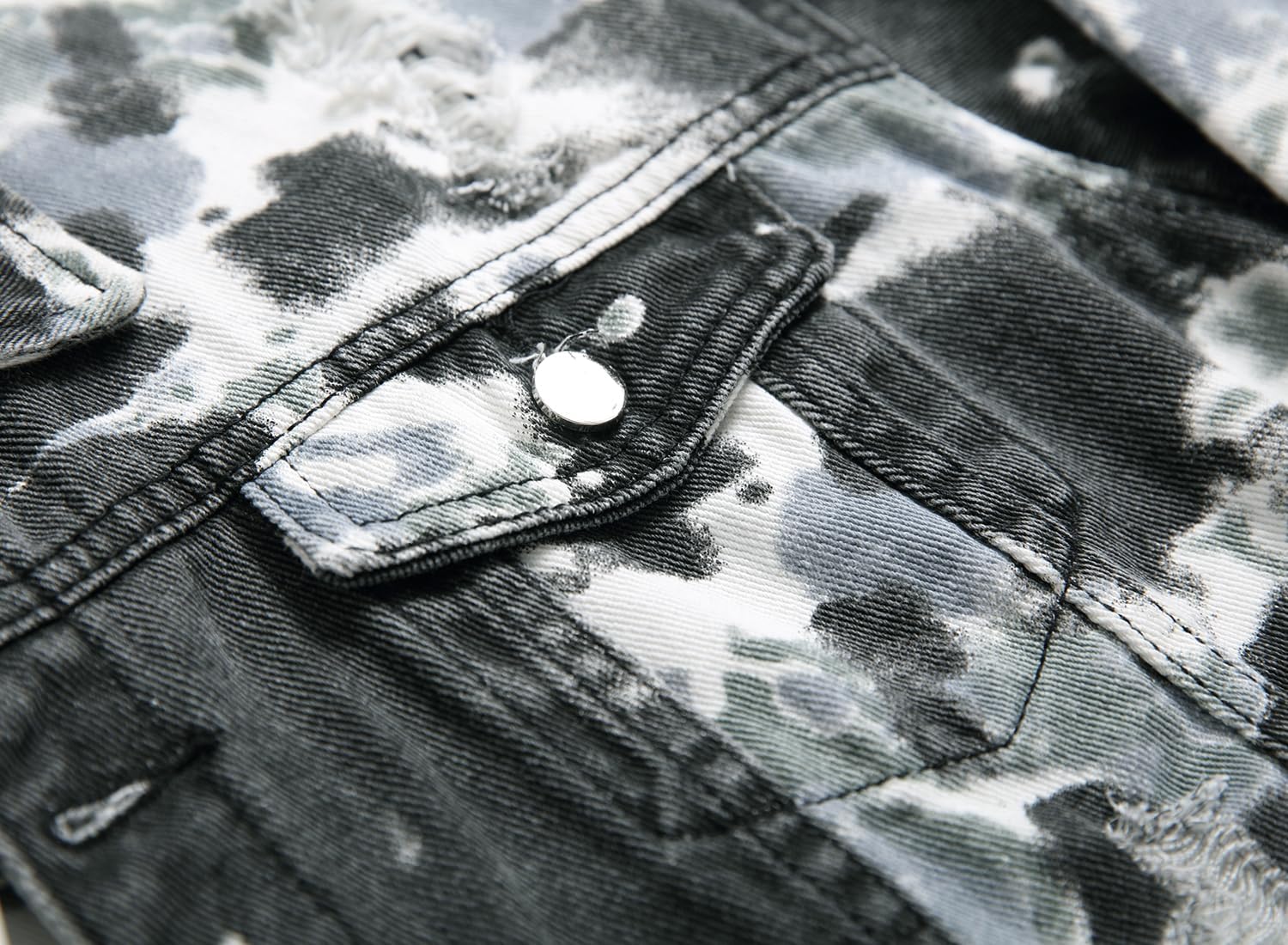 Denim Jeans Jackets For Slim Fit Destroyed Distressed Fashion Ripped Vintage Coat Jeans Jacket
