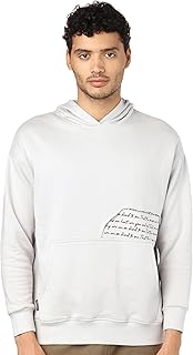 سويت شيرت بغطاء للرأس وطبعة كتابة للرجال من فايروود، لون بني غامق (كوفي)، مقاس M