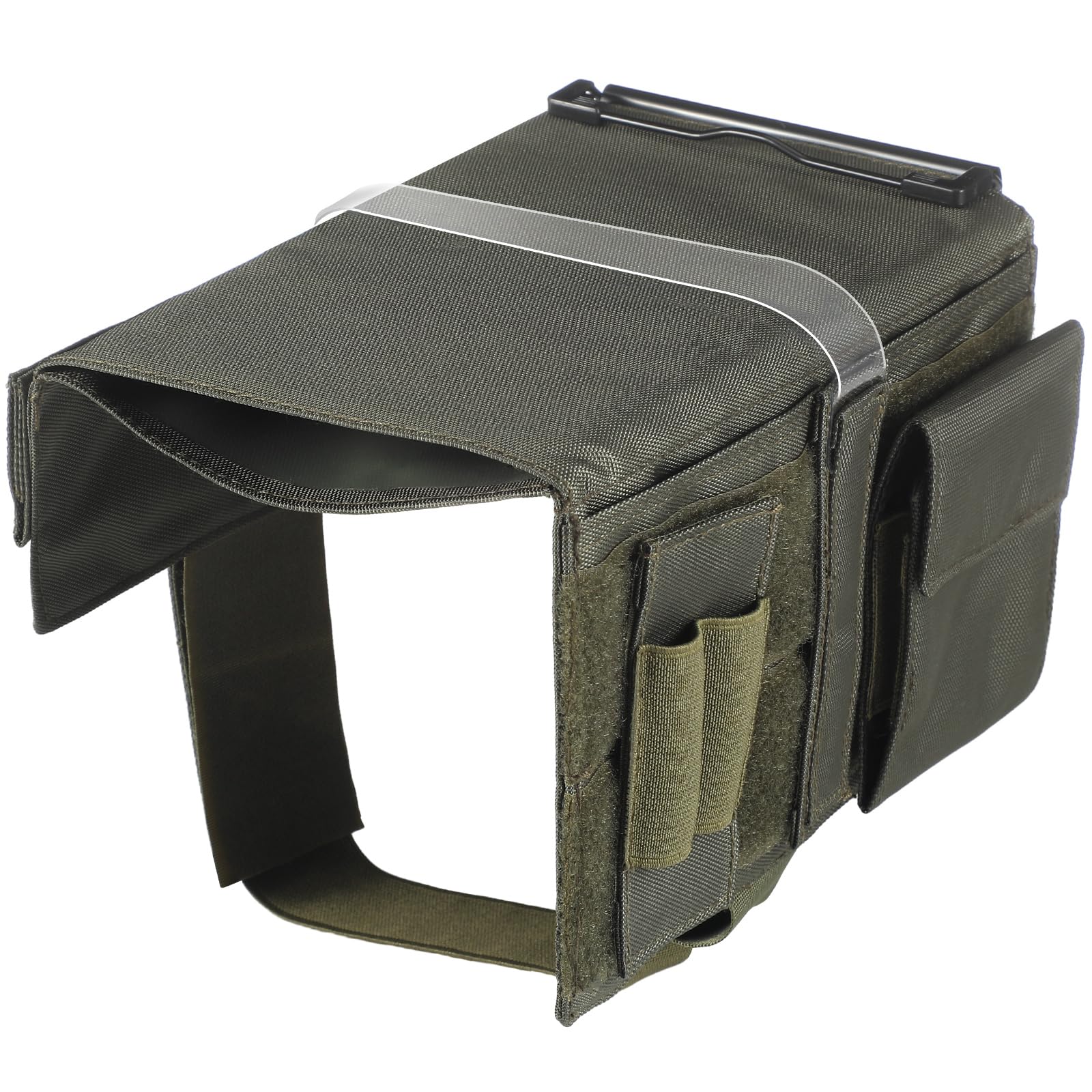 Fullhawl Reversible Kneeboard Pilot Classic Clipboard and Pen Holder, Olive