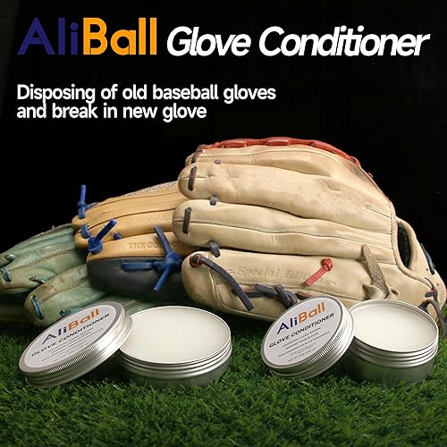 Miniatura 7 de AliBall Acondicionador de guantes de béisbol, suaviza y conserva el cuero, guante rígido antiguo renovado, utilizado para guantes de béisbol,