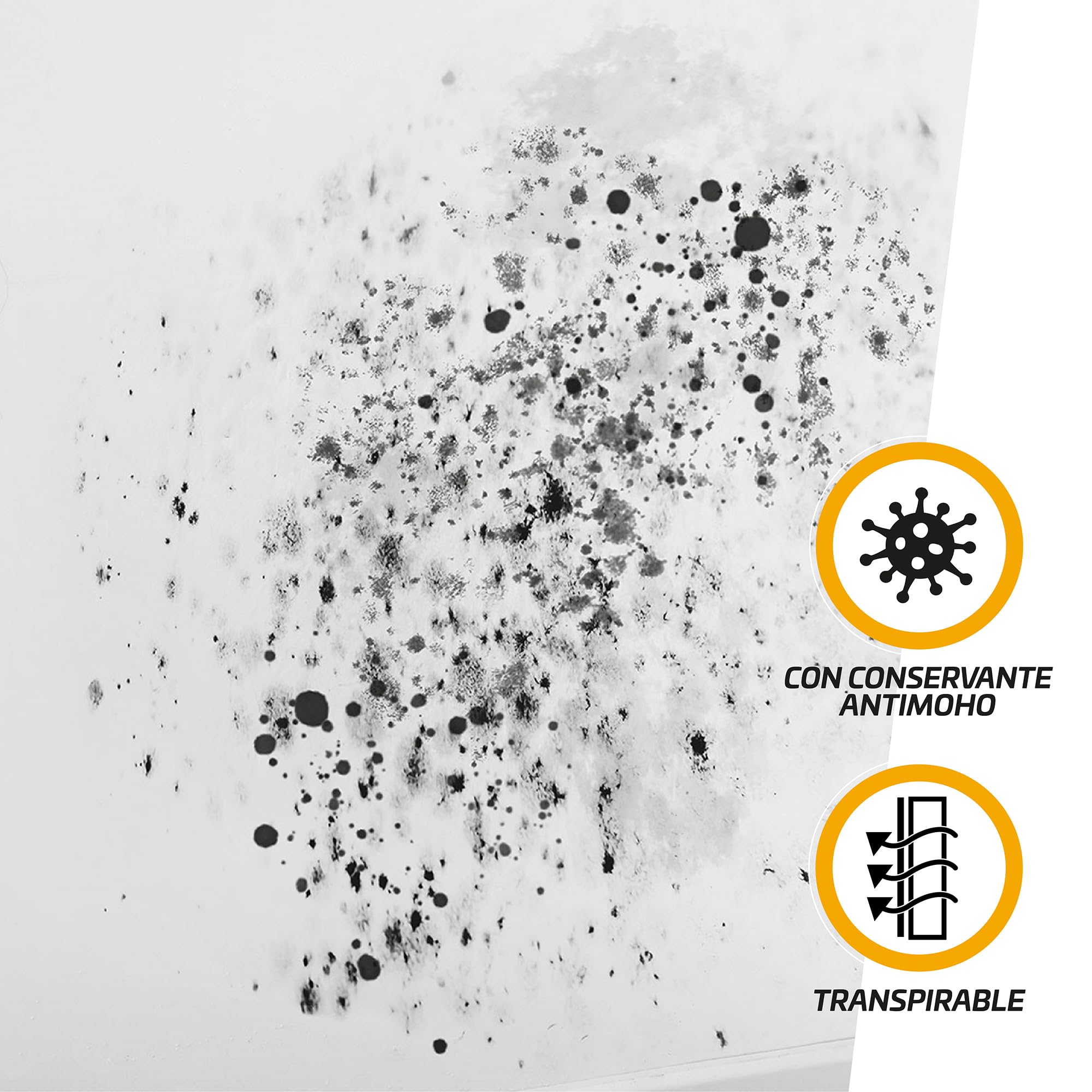 TITAN Soluciones Pintura con Protección ANTIMOHO Blanco Mate 4L