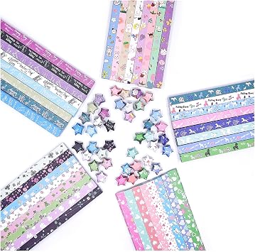 2700 Sheets Origami Star Paper Strips, 40 Colors Star Origami Paper Lucky Stars Paper Strip for Handmade Gift, Party Decoration, Crafts Decoration